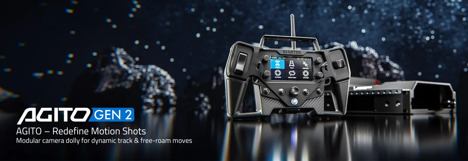 AGITO – Redefine Motion Shots Modular camera dolly for dynamic track & free roam moves Cineom DMCC UAE