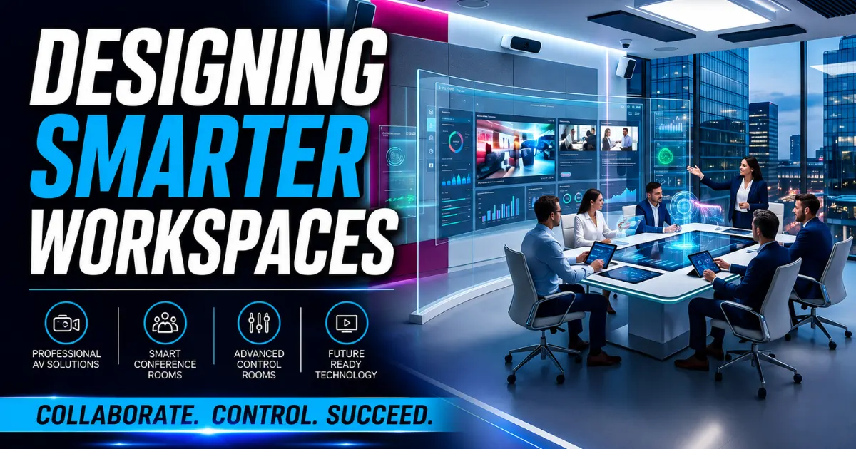 Designing Smarter Workspaces The Future of Professional AV Solutions, Smart Conference Rooms & Control Rooms