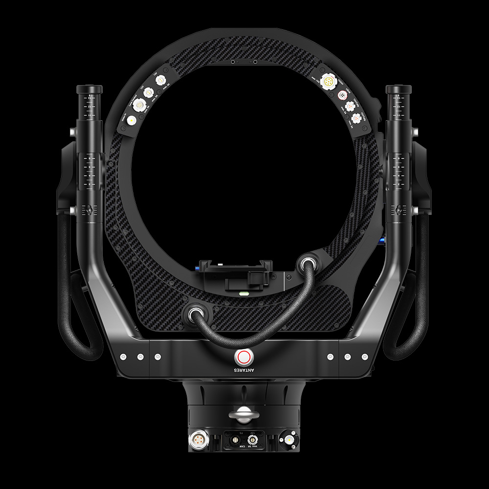FoMa Antares Stabilized Remote Head 11 inches Slip Ring SDI back side