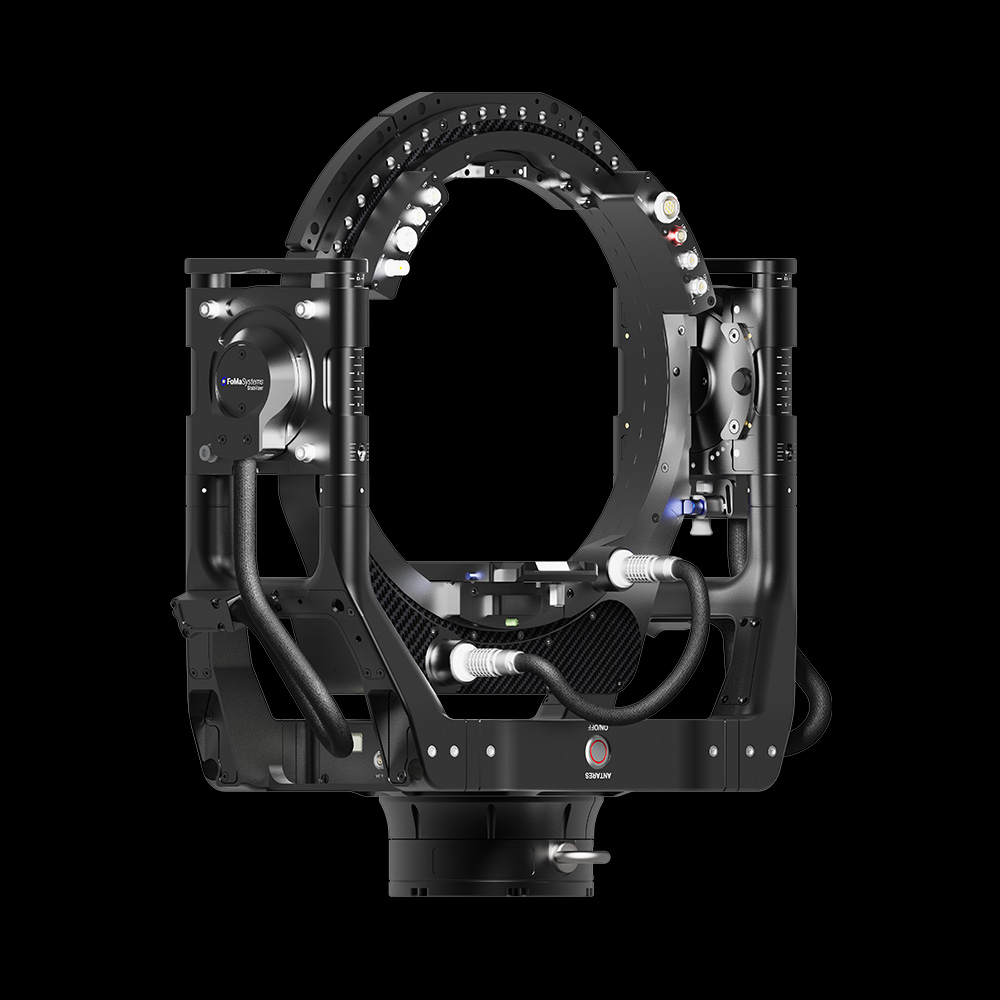 FoMa Antares Stabilized Remote Head 12 inches Hollow Axle back side right