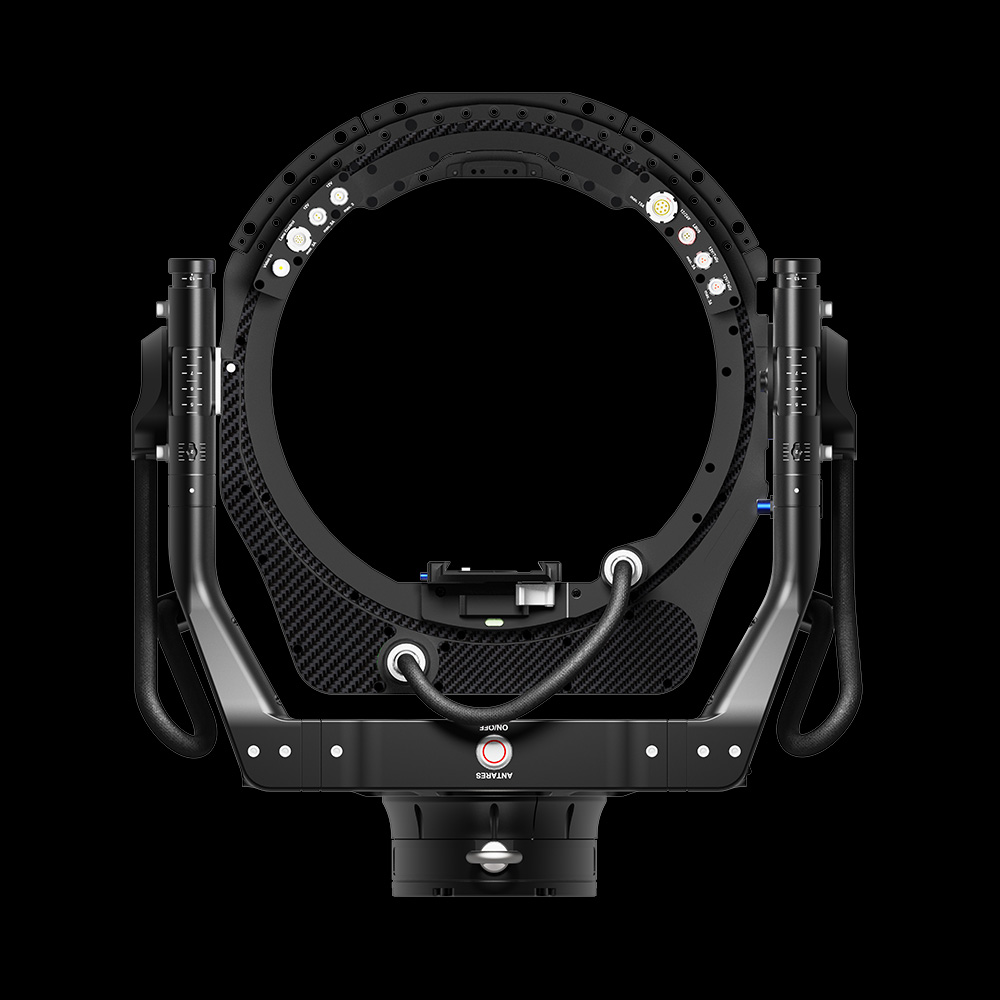 FoMa Antares Stabilized Remote Head 12 inches Hollow Axle back side