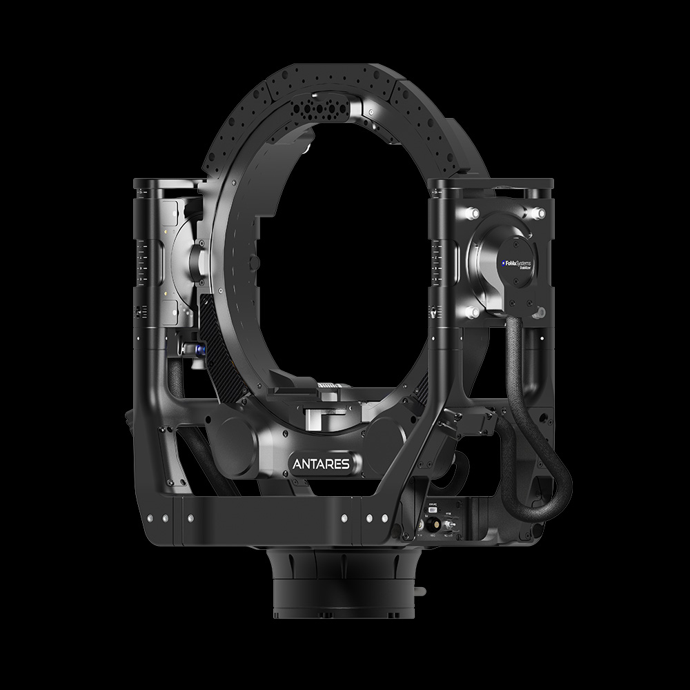 FoMa Antares Stabilized Remote Head 12 inches Hollow Axle front side left