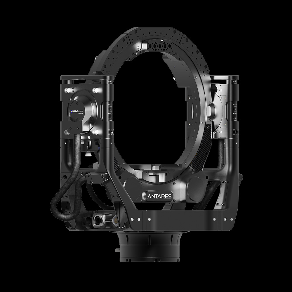 FoMa Antares Stabilized Remote Head 12 inches Hollow Axle front side right