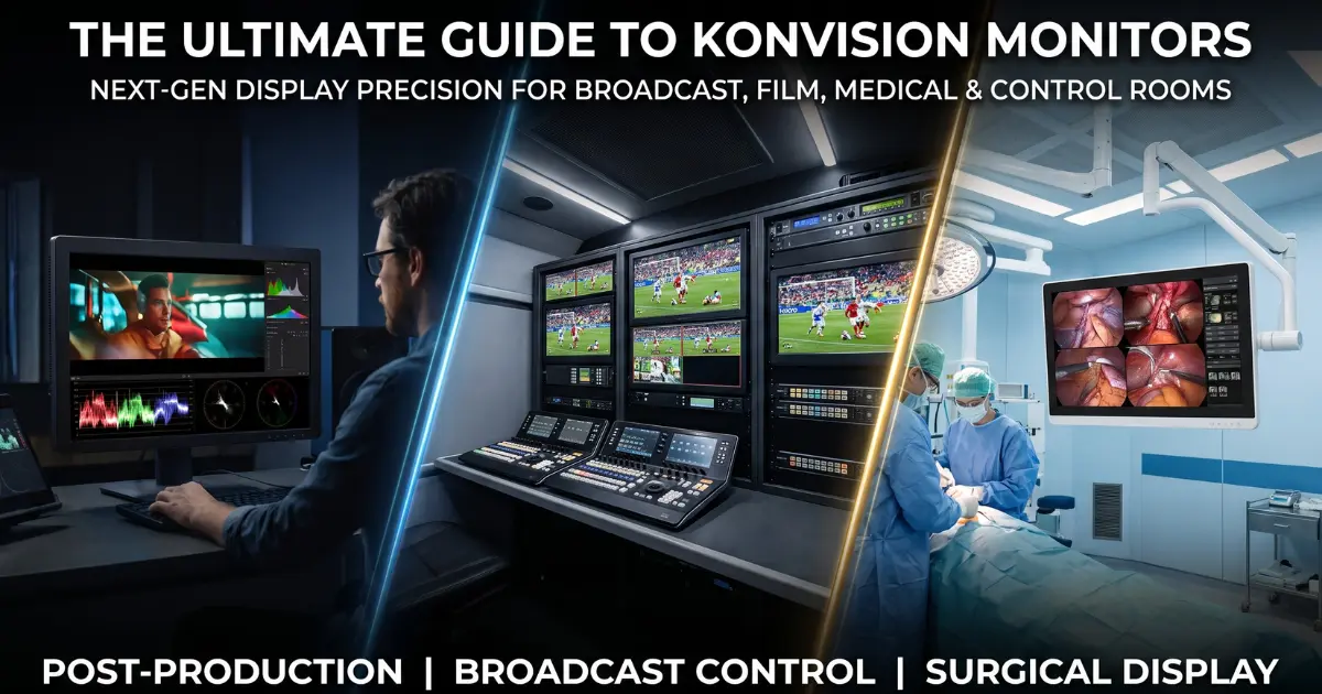 The Ultimate Guide to Konvision Monitors Next Gen Display Precision for Broadcast, Film, Medical & Control Rooms