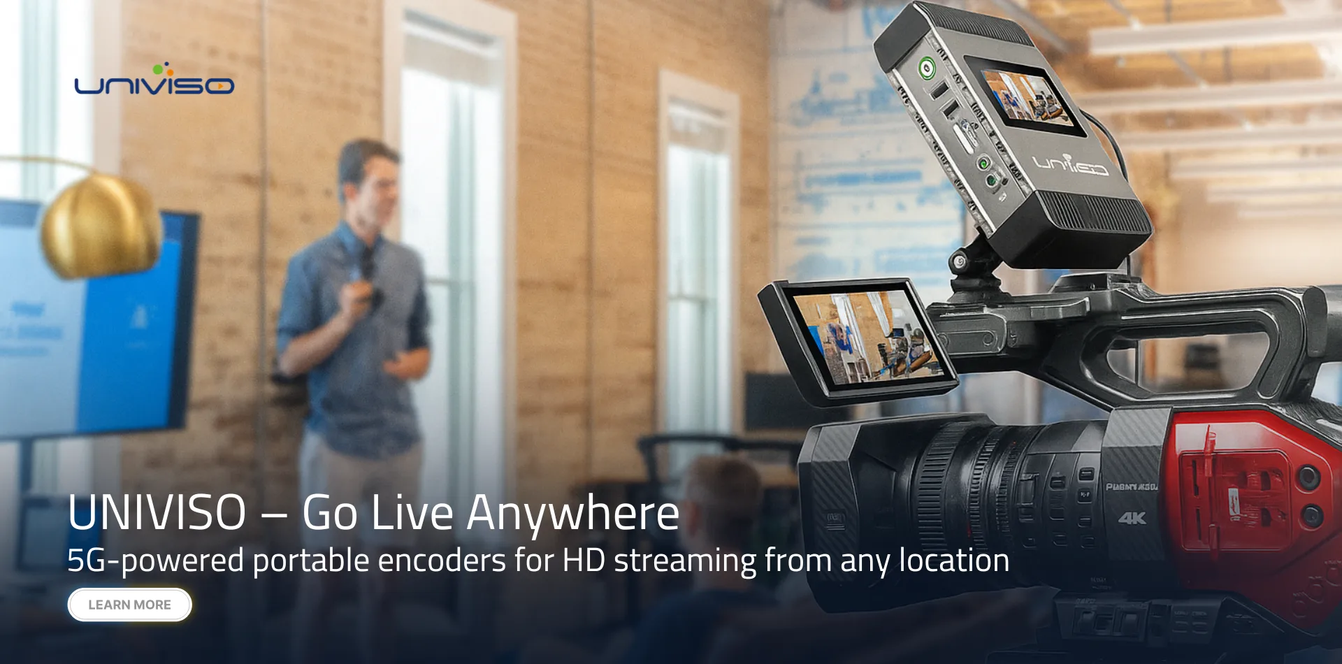 UNIVISO – Go Live Anywhere - 5G-powered portable encoders for HD streaming from any location
